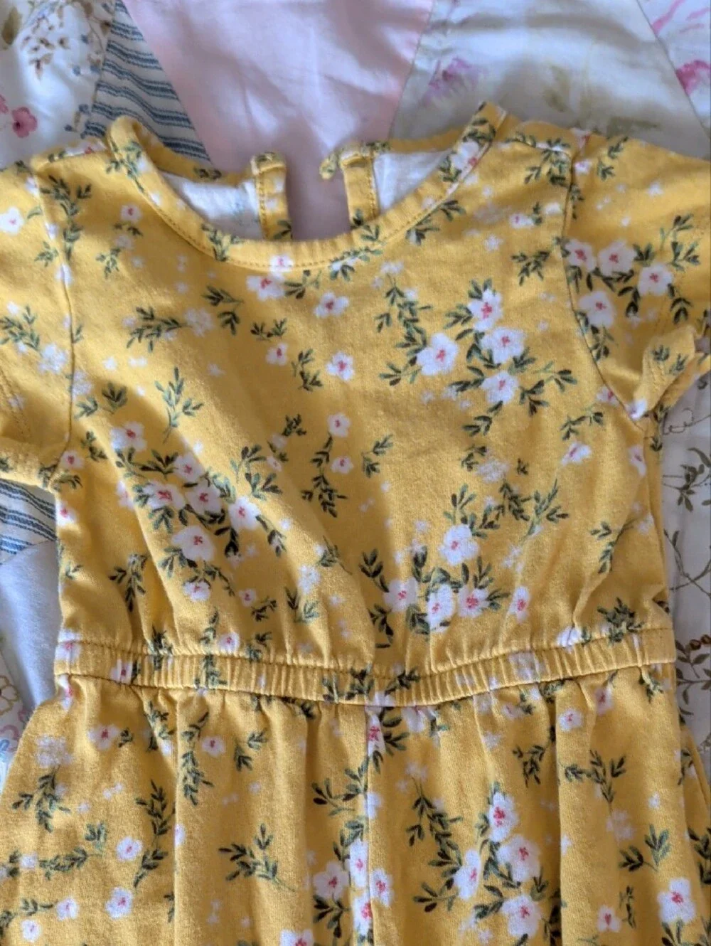 Old Navy Yellow Floral Girls' Romper